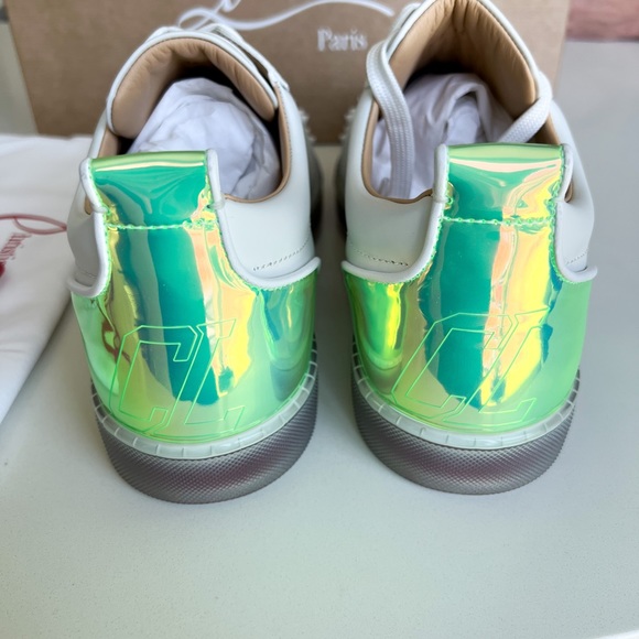 Christian Louboutin Men's VarsiJunior Spikes 2 Leather Low-Top Sneakers - Picture 7 of 11